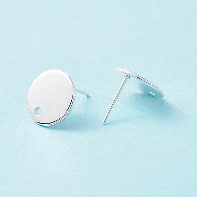 201 Stainless Steel Stud Earring Findings X-STAS-P308-09B-S-1