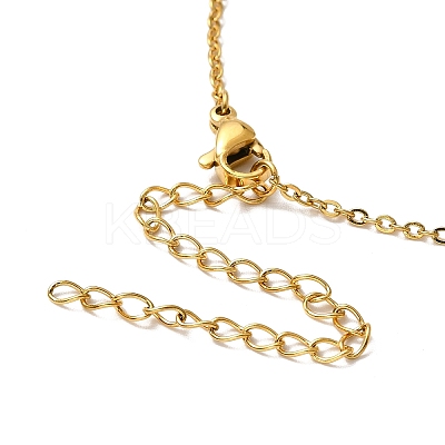 Colorful Cubic Zirconia Constellation Pendant Necklace NJEW-H166-01K-1