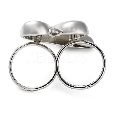 Brass Open Cuff Rings RJEW-K266-03P-1