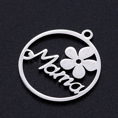 Non-Tarnish 201 Stainless Steel Pendants STAS-S105-JN897-1