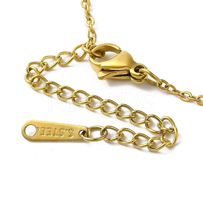 Brass Rhinestone Pendant Necklaes NJEW-M210-04G-1