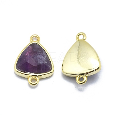 Natural Amethyst Links connectors G-O177-16G-G-1