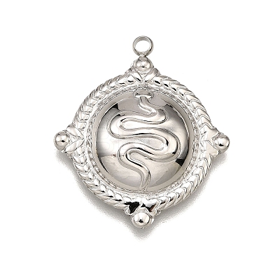 304 Stainless Steel Pendants STAS-M116-06P-1