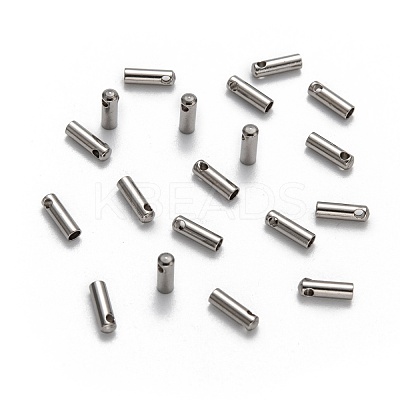 Tarnish Resistant 304 Stainless Steel Cord Ends X-STAS-E033-5-1