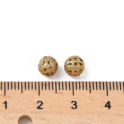Brass Filigree Beads KK-DC0001-24-1