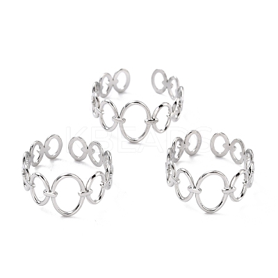 Tarnish Resistant 304 Stainless Steel Finger Rings RJEW-L102-05P-1