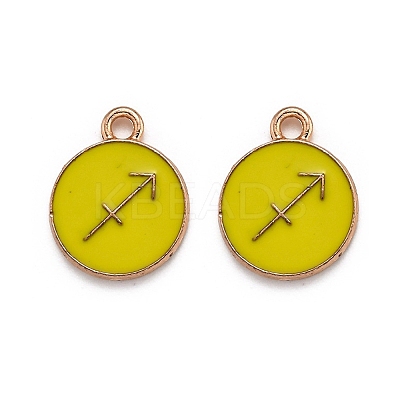 Alloy Enamel Pendants ENAM-S124-01B-14F-1