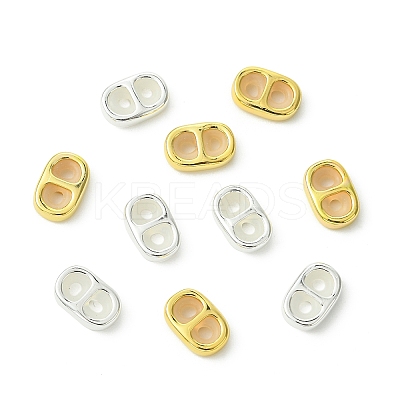 DIY Brass Cord Ends & Silicone Slide Charms Findings Kits KK-CJ0003-51-1