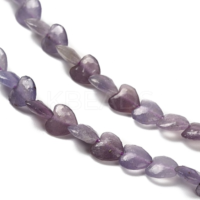 Natural Lepidolite/Purple Mica Stone Beads Strands G-P575-C01-6mm-1