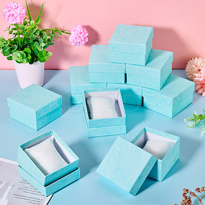 Square Paper Jewelry Bracelet Gift Boxes CON-TAC0010-91E-1
