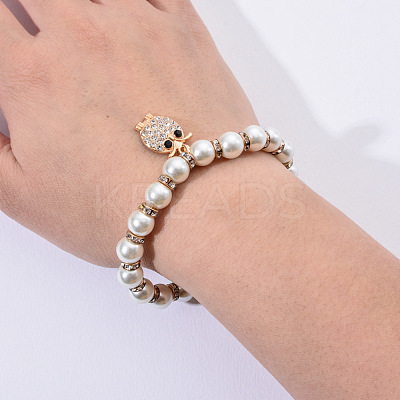 Alloy & Crystal Rhinestone  Charm Bracelets FS-WGAEA4B-01-1