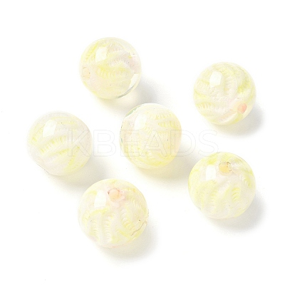Two Tone Transparent Acrylic Beads OACR-D304-02D-1