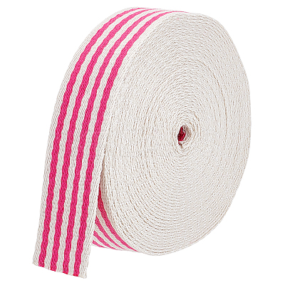 10 Yards Polycotton Striped Ribbon OCOR-BC0006-74A-1