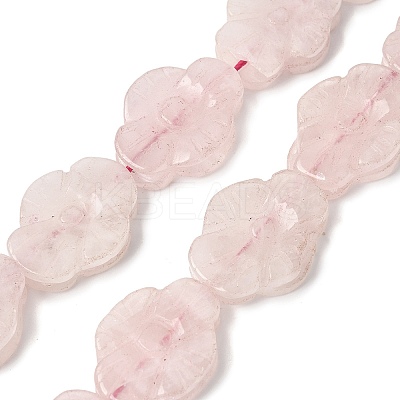 Natural Rose Quartz Carved Beads Strands G-B136-D01-1