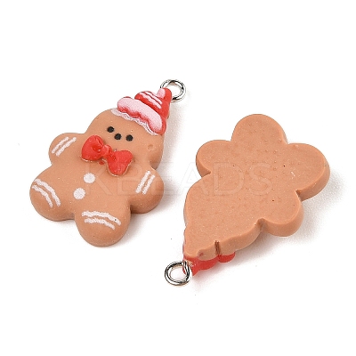 Christmas Theme Opaque Resin Pendants RESI-S08-05A-1