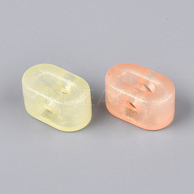 Luminous Frosted Transparent Acrylic Beads TACR-T029-21A-1