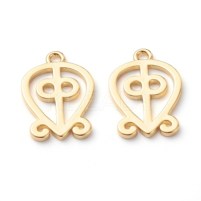 Brass Pendants KK-Z010-06G-1