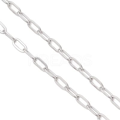 2.5MM 304 Stainless Steel Paperclip Chain Slider Necklace Making AJEW-JB01408-1