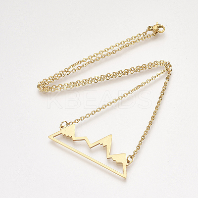 201 Stainless Steel Pendant Necklaces LS-NJEW-T009-JN104-2-40-1