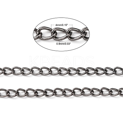 Iron Twisted Chains Curb Chains CHS003Y-B-1
