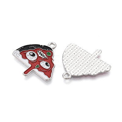 Halloween Theme Alloy and Enamel Pendants ENAM-T021-31H-01P-1
