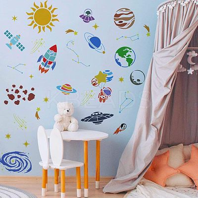 17Pcs 17 Styles PET Hollow Out Drawing Painting Stencils Sets DIY-WH0383-0044-1