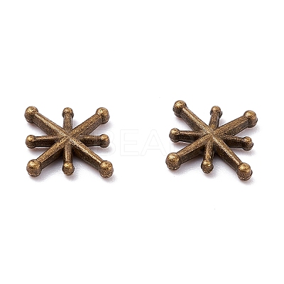 Zinc Alloy Cabochons PALLOY-WH0036-22AB-1
