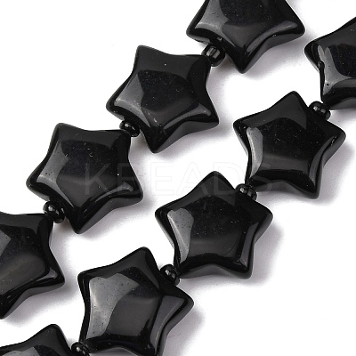 Natural Obsidian Beads Strands G-K359-E13-1