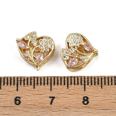 Brass Pave Cubic Zirconia Multi-strand Links ZIRC-F145-01G-02-1
