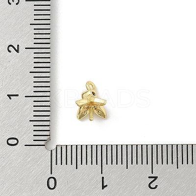 DIY Brass Micro Pave Cubic Zirconia Peg Bails Pendants KK-E791-17G-1