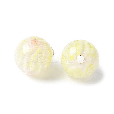 Two Tone Transparent Acrylic Beads OACR-D304-02D-1