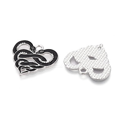 Halloween Theme Alloy and Enamel Pendants ENAM-T021-30F-01-1