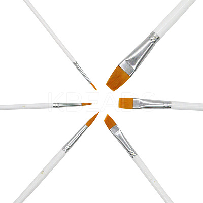 Wooden Paint Brushes Pens Sets AJEW-L072-20-1