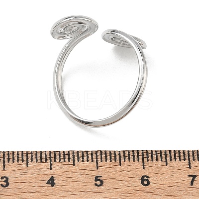 304 Stainless Steel Cuff Open Rings RJEW-D357-04P-1