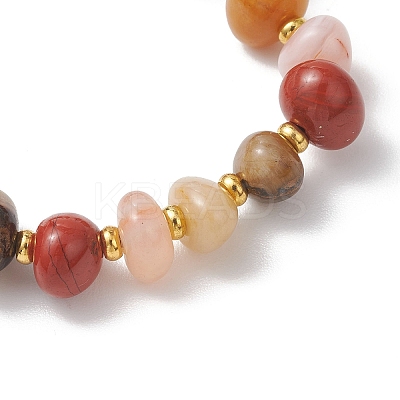 Natural Mixed Gemstone Beaded Stretch Bracelets for Women BJEW-JB13372-1
