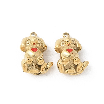 304 Stainless Steel Enamel Pendants STAS-Z122-20G-1