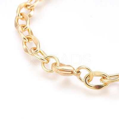 Ion Plating(IP) 304 Stainless Steel Pendant Bracelets BJEW-P237-05G-1