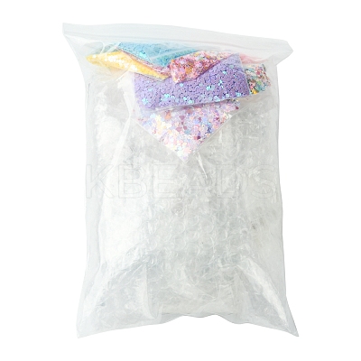 Star Heart PVC Plastic Paillette/Sequins Beads Wish Bottle DIY Making Kits DIY-FS0007-59-1