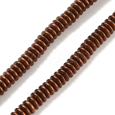 Electroplated Synthetic Non-magnetic Hematite Beads Strands G-P545-A01-01E-1