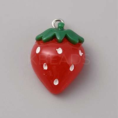 Translucent Resin Pendants LS-RESI-WH0022-02D-1