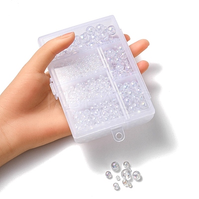 5 Style Transparent Acrylic Beads TACR-YW0001-72-1