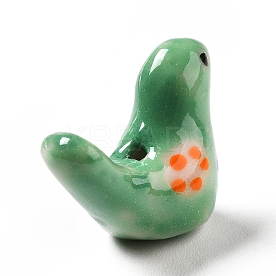 Handmade Printed Porcelain Beads PORC-F005-04A-1