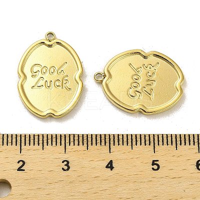 304 Stainless Steel Pendants STAS-L022-114G-1