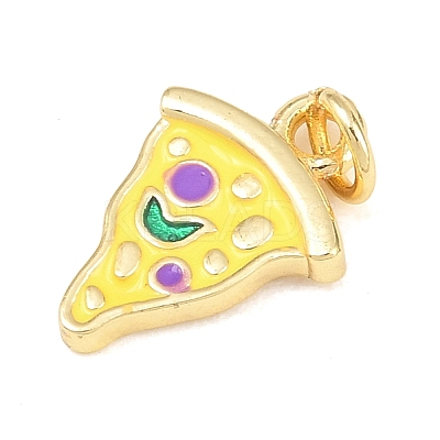 Brass Enamel Pendants KK-B168-01G-01-1