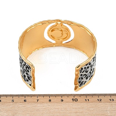 304 Stainless Steel Cuff Bangles for Women BJEW-K285-01A-G-1