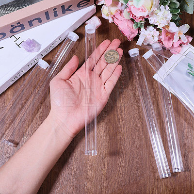Transparent Tube Plastic Bead Containers with Lids CON-WH0092-81A-1