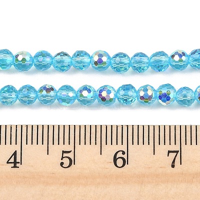 Electroplate Transparent Glass Beads EGLA-B013-02A-AB03-1