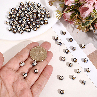120Pcs Handmade Porcelain Beads PORC-PA0001-30A-1