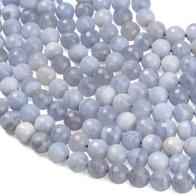 Natural Blue Lace Agate Beads Strands G-C280-B07-8mm-1