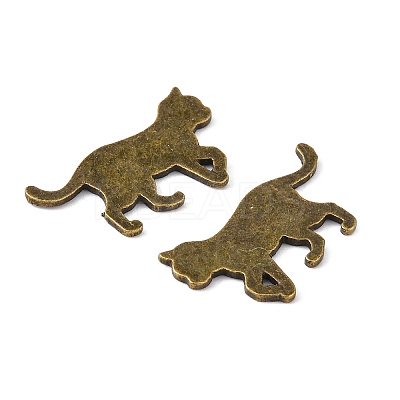 Alloy Kitten Cabochons PALLOY-WH0072-73D-AB-1